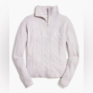 J.Crew Half Zip Cable Knit Sweater Extra Soft XXL